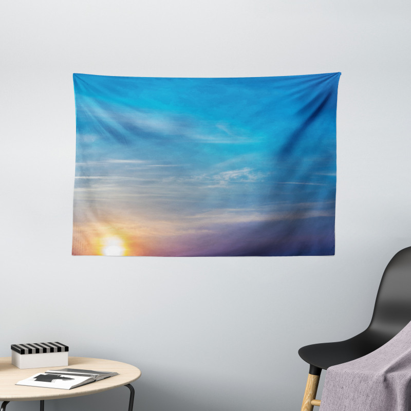 Blurry Sunrise Wide Tapestry