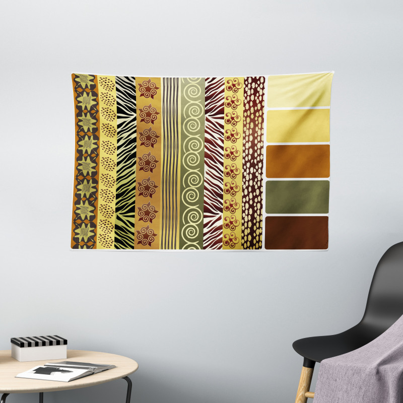 Vintage Mixed African Wide Tapestry