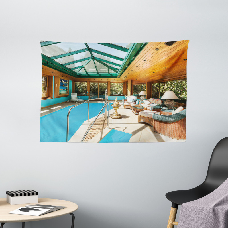 Large Indoor Pool Wide Tapestry