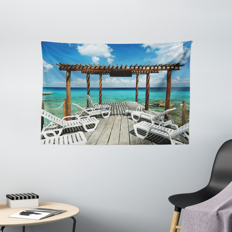 Sunbeds SeaSunbeds Wide Tapestry