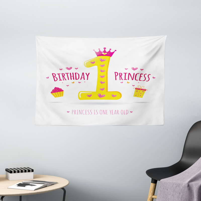 Princess Theme Party Wide Tapestry