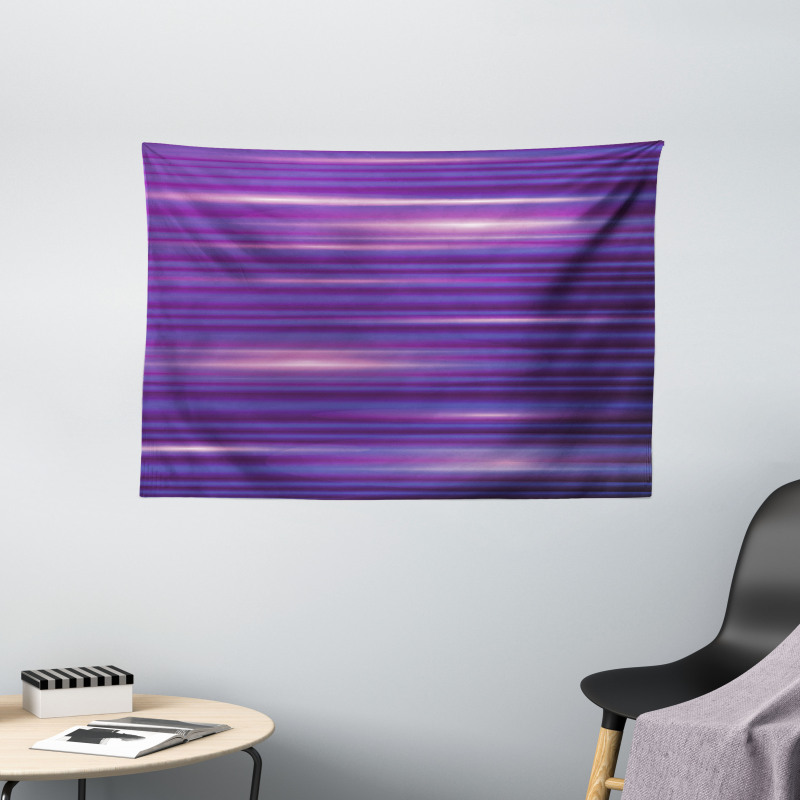 Stripe Horizontal Lines Wide Tapestry
