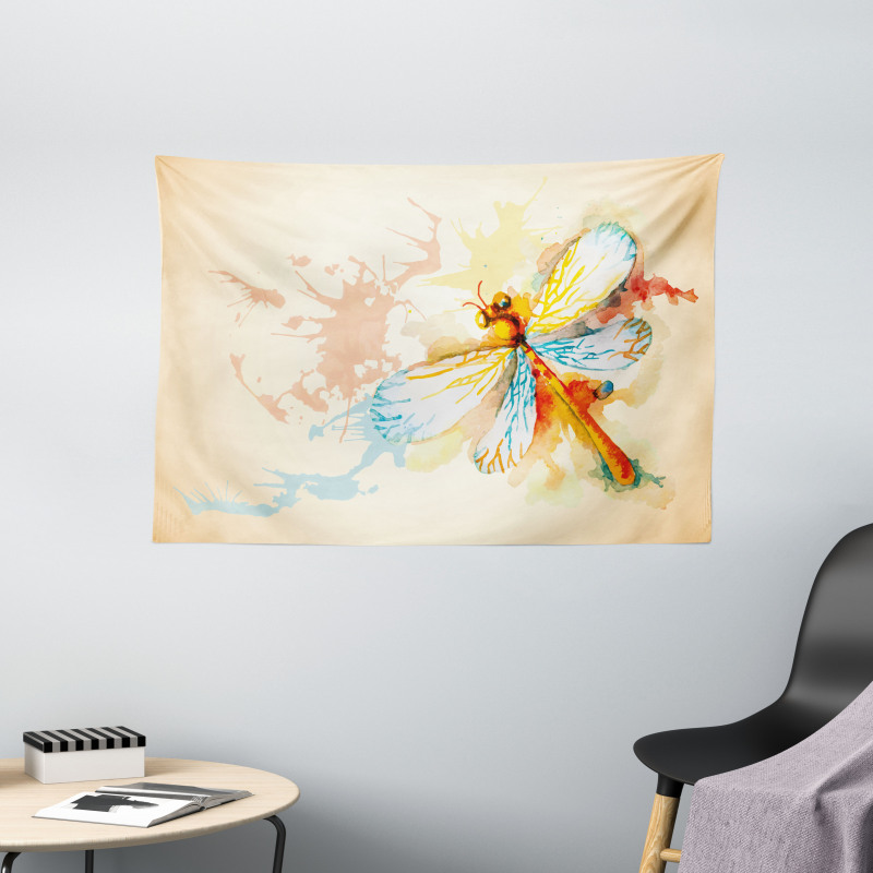 Dragonfly Moth Bug Wide Tapestry