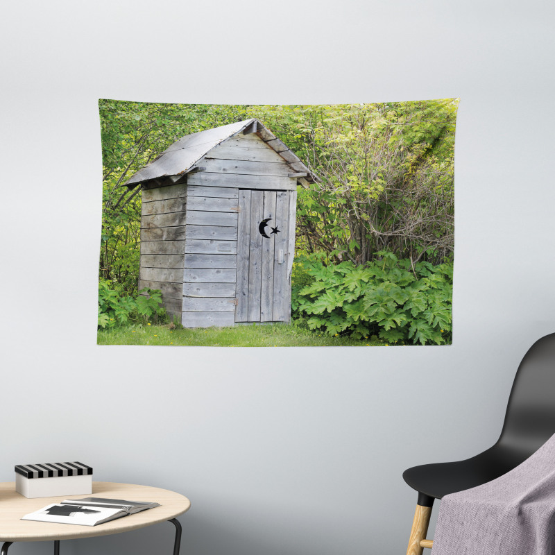 Farm Cottage Forest Wide Tapestry