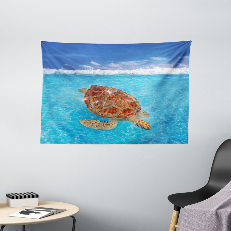 Chelonia Water Surface Wide Tapestry