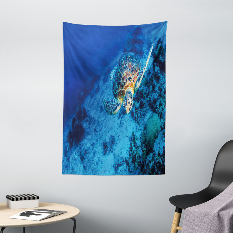 Oceanic Wildlife Tapestry