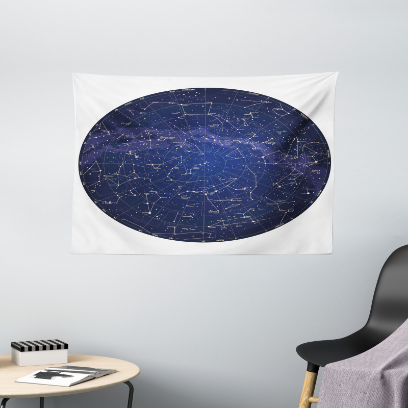 Sky Map Northern Wide Tapestry