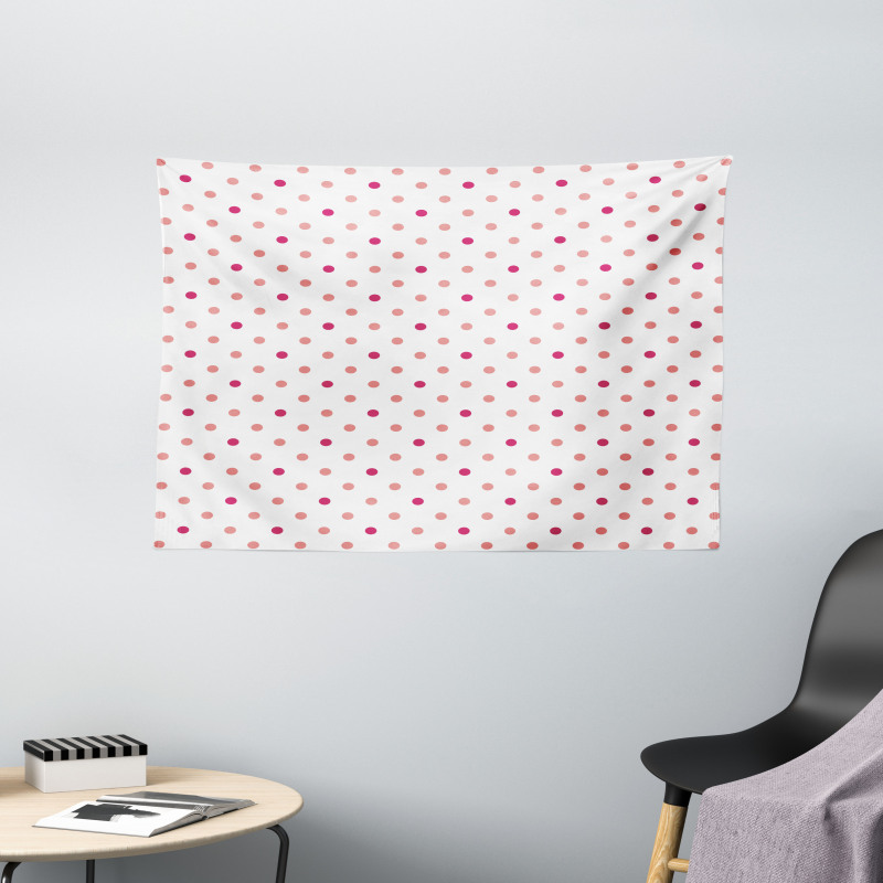 Classical Soft Polka Dots Wide Tapestry