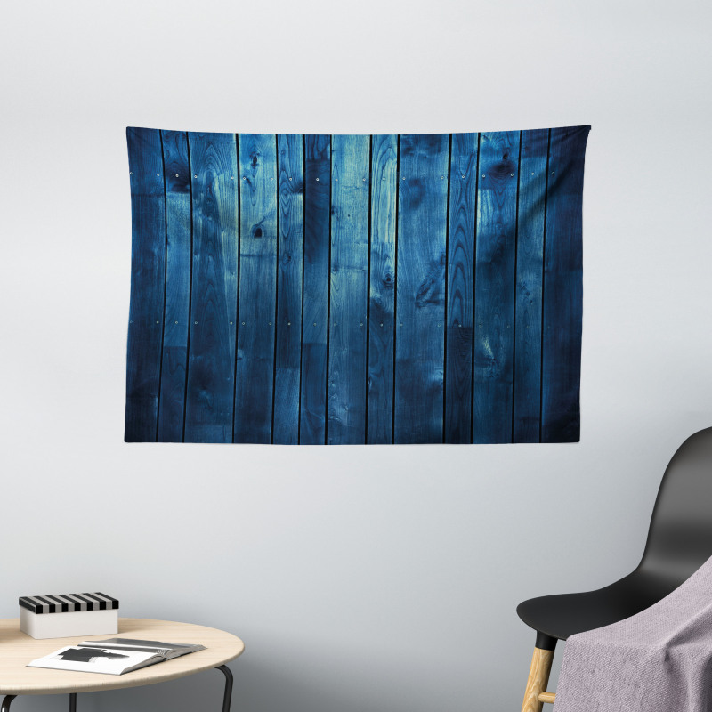 Wooden Planks Texture Wide Tapestry