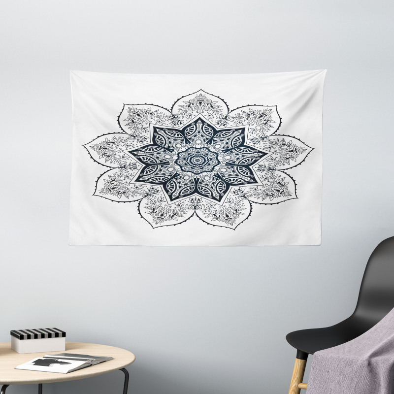 Bohemian Form Wide Tapestry