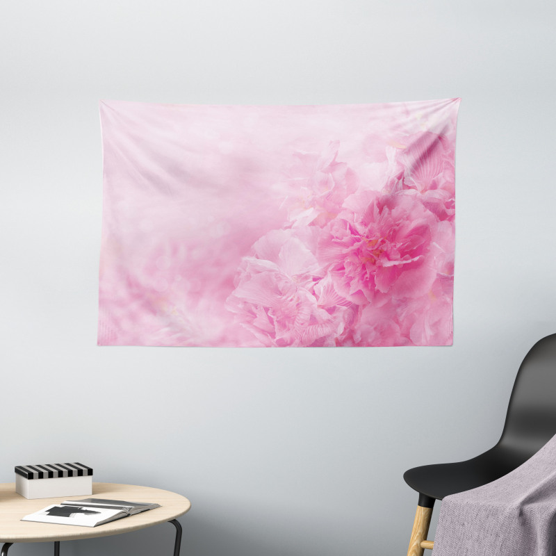 Spring Flora Shabby Wide Tapestry