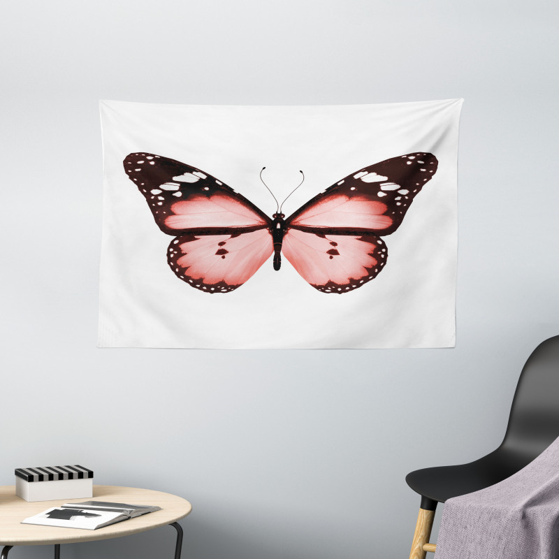Butterfly Valentines Wide Tapestry