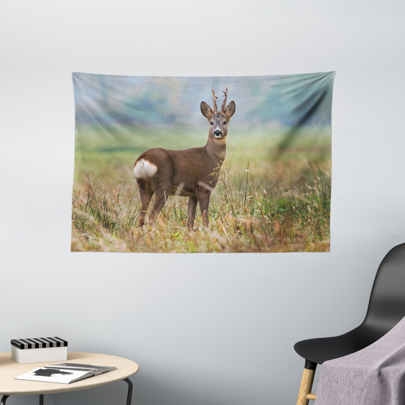 Deer Wildlife Wide Tapestry