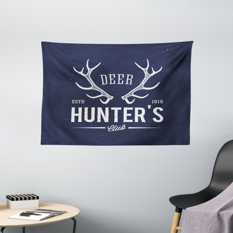 Deer Hunter Club Wide Tapestry