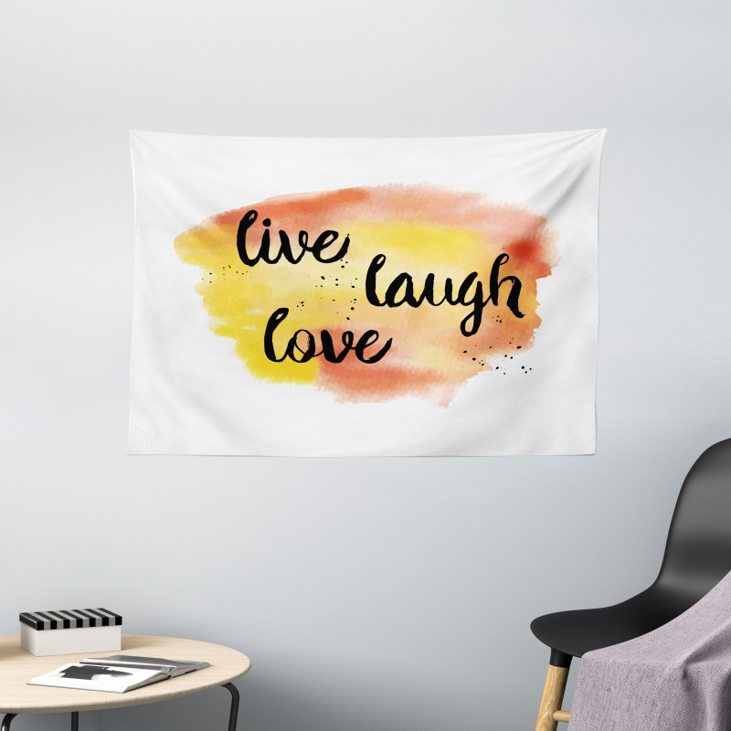 Soft Watercolor Wide Tapestry
