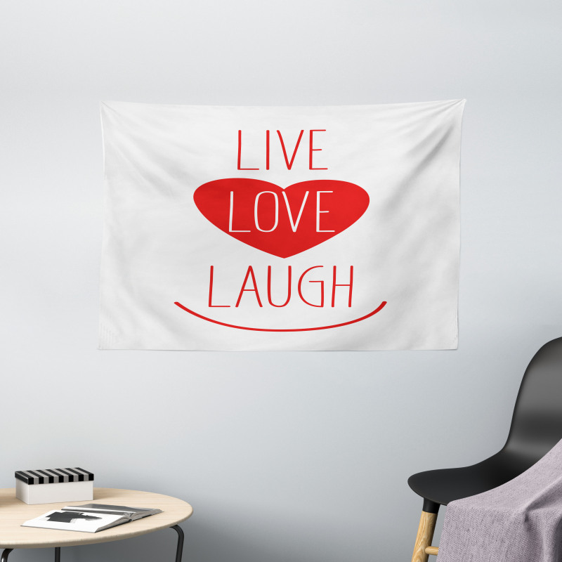 Heart Smile Wide Tapestry