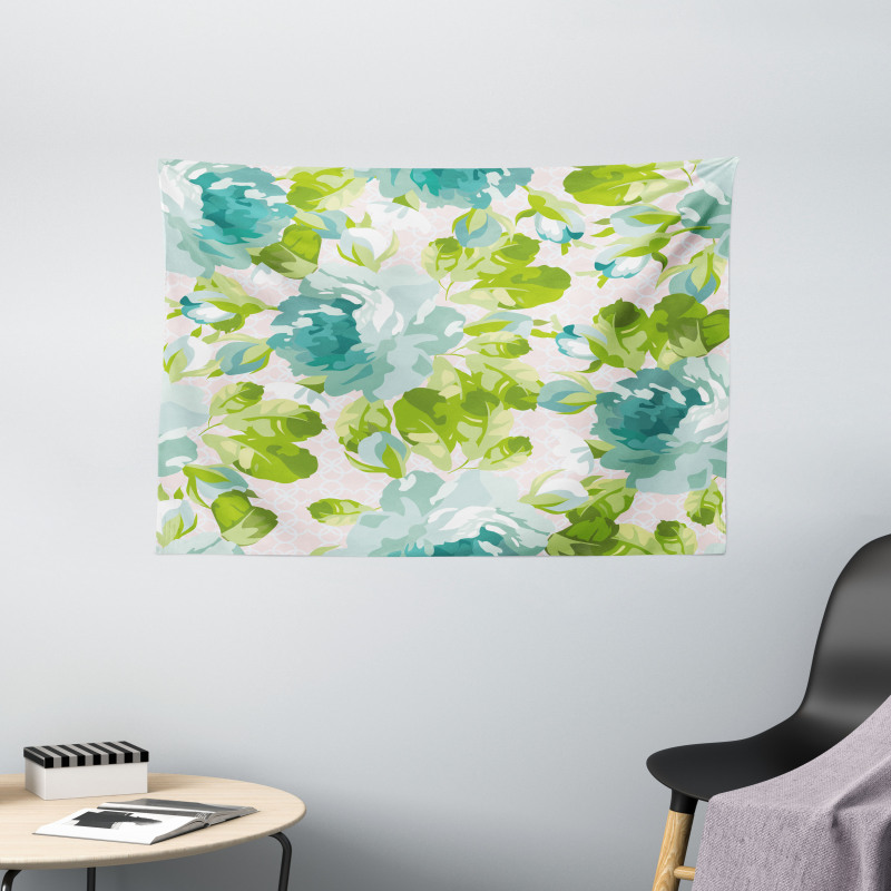 Tropical Garden Wide Tapestry