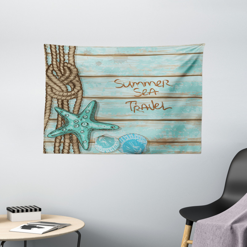 Summer Travel Wide Tapestry