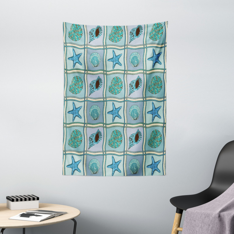 Marine Pattern Tapestry