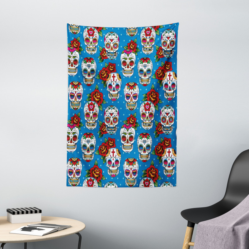 Mexican Retro Dots Tapestry