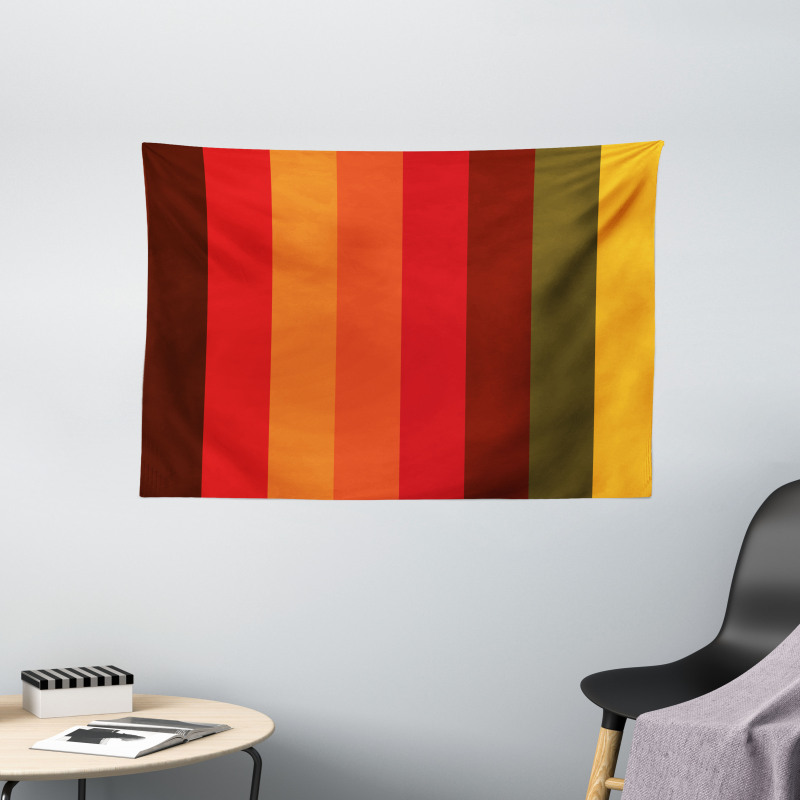 Vertical Striped Wide Tapestry