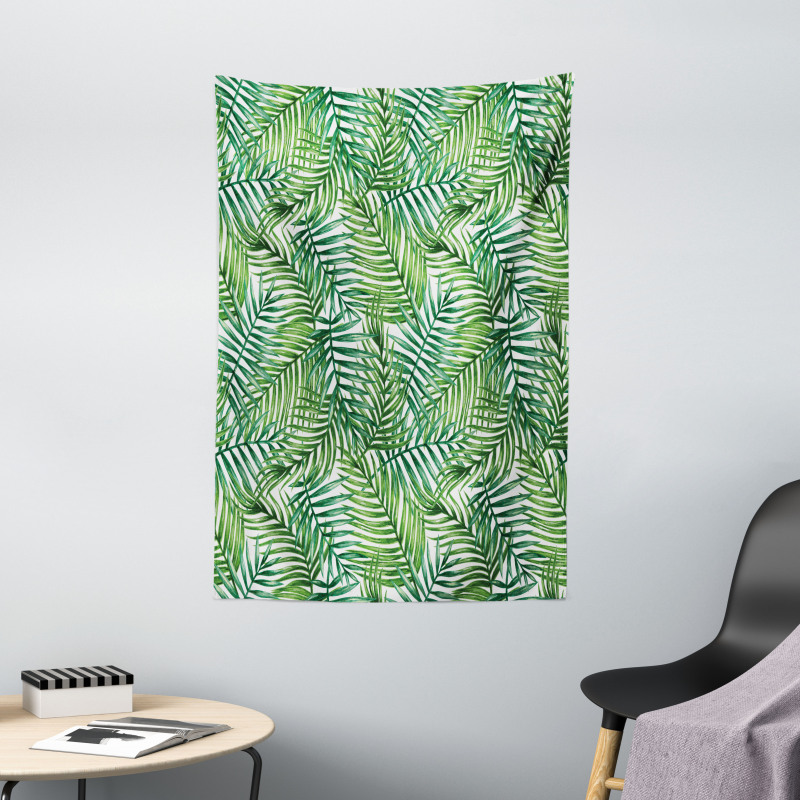 Botanical Wild Palm Trees Tapestry