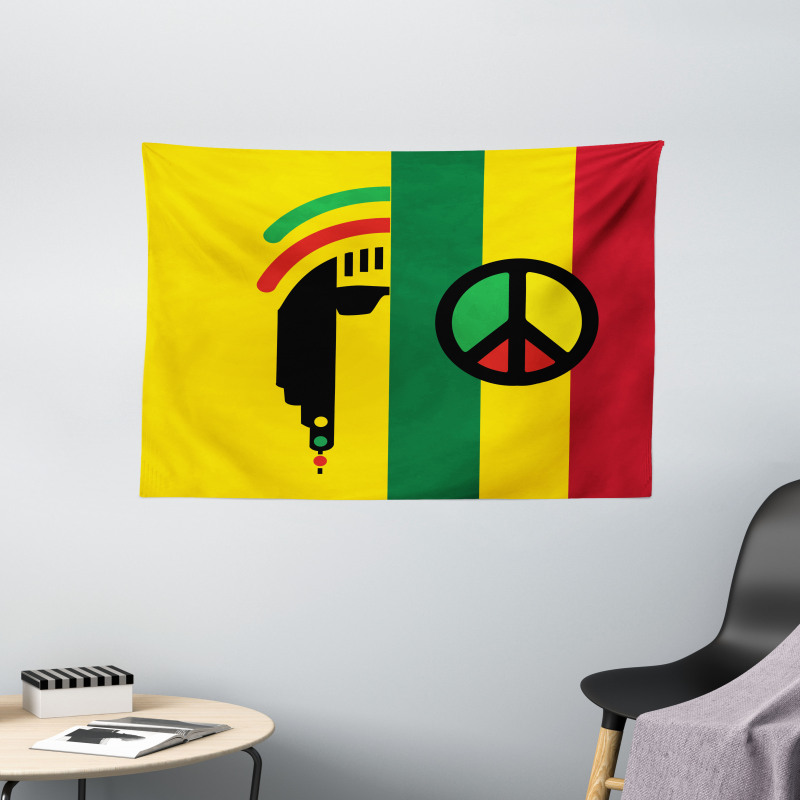 Reggae Music Peace Wide Tapestry