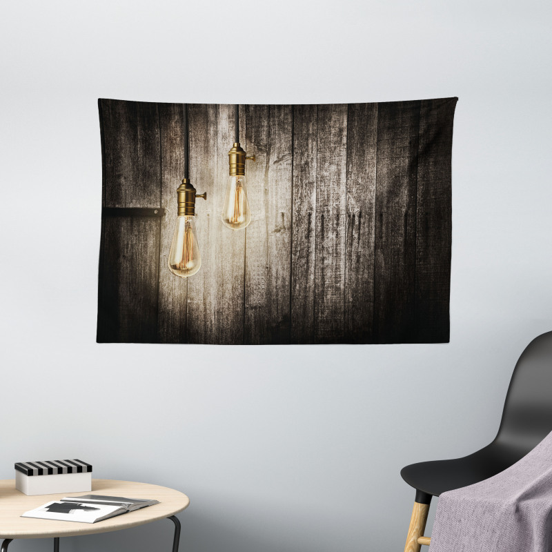 Electric Retro Wide Tapestry