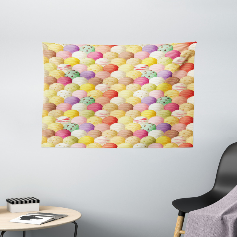 Flavor Toppings Wide Tapestry