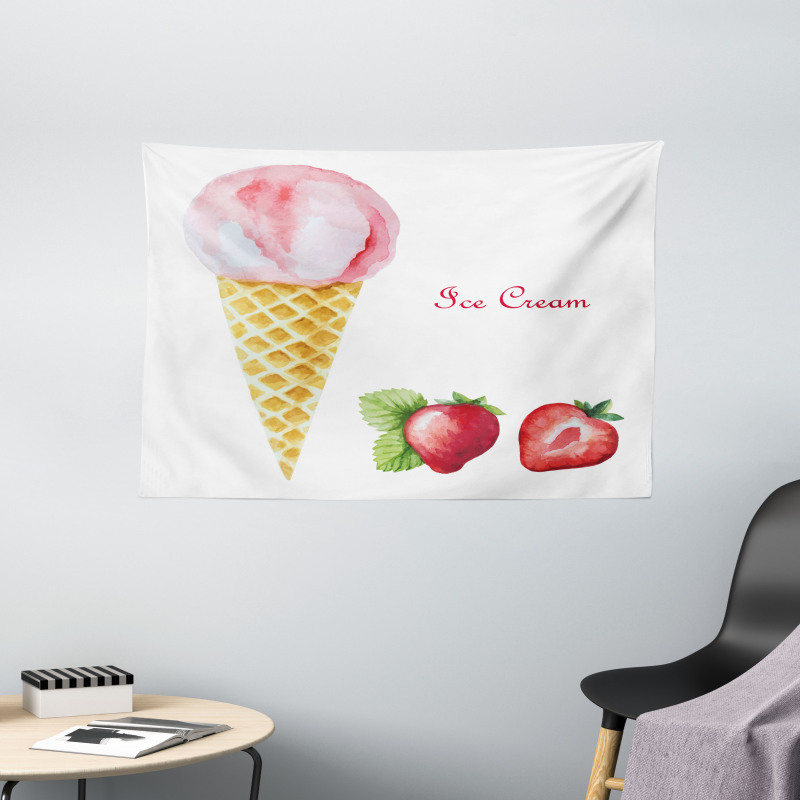 Summer Flavors Wide Tapestry