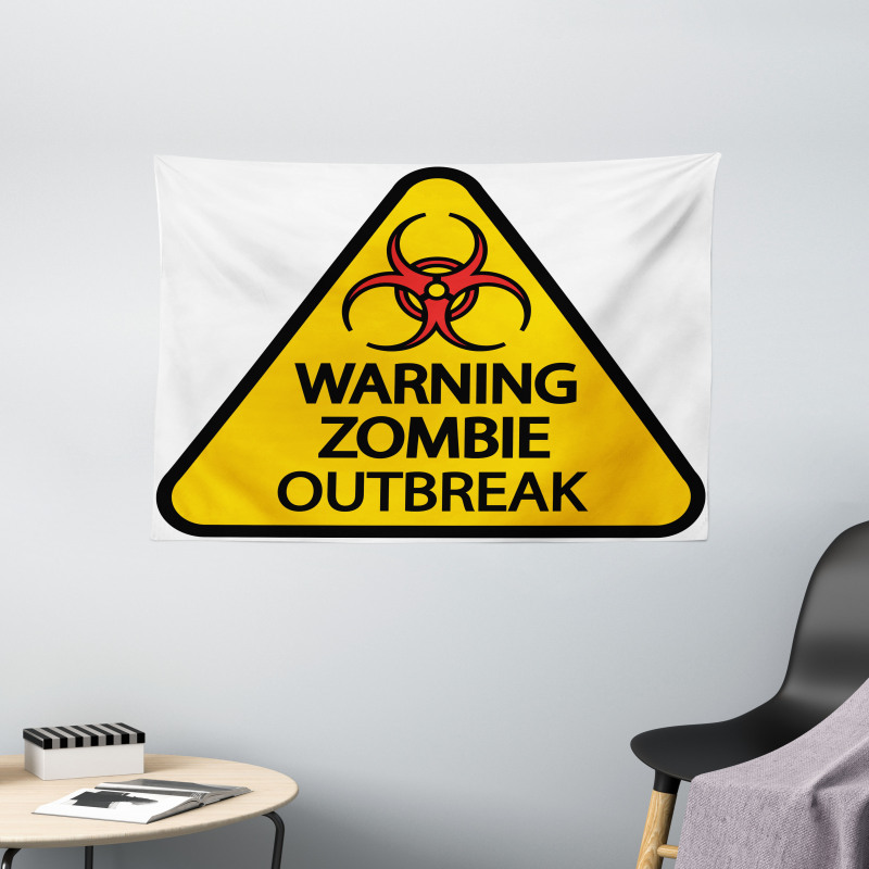 Warning Outbreak Wide Tapestry