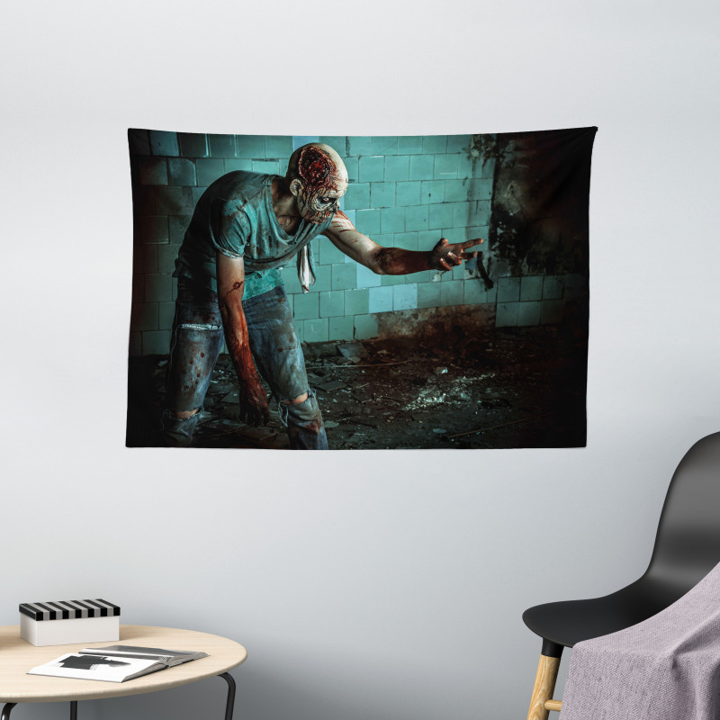 Bloody Nightmare Wide Tapestry