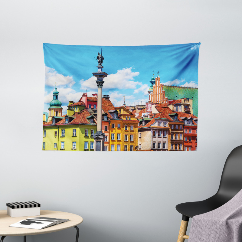 Scenic Old Warsaw Wide Tapestry