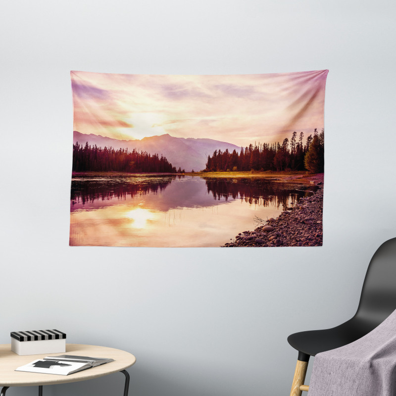 Jackson Lake in USA Wide Tapestry