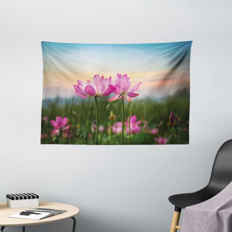 Blooms Garden Wide Tapestry