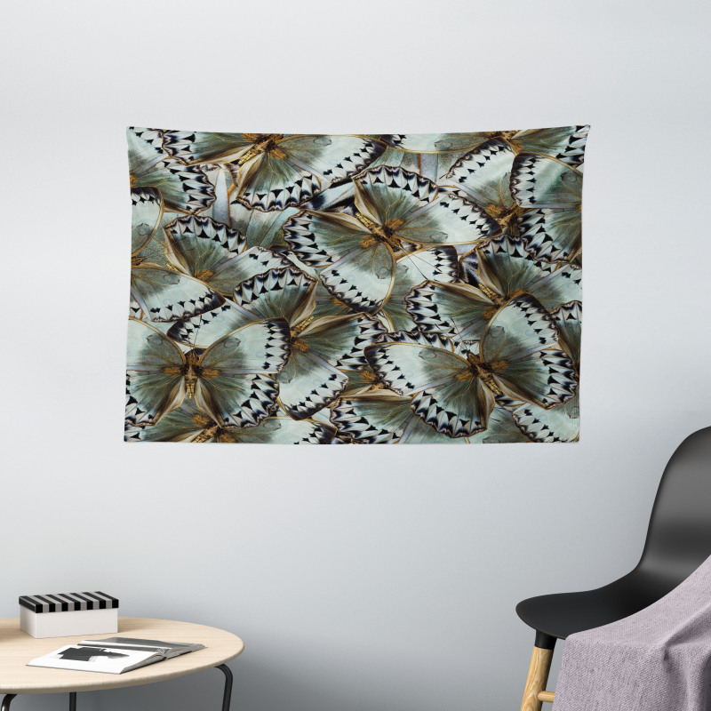 Butterflies Jungle Queen Wide Tapestry