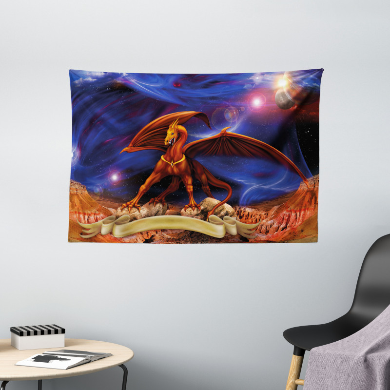 Dragon Knight Cosmos Wide Tapestry