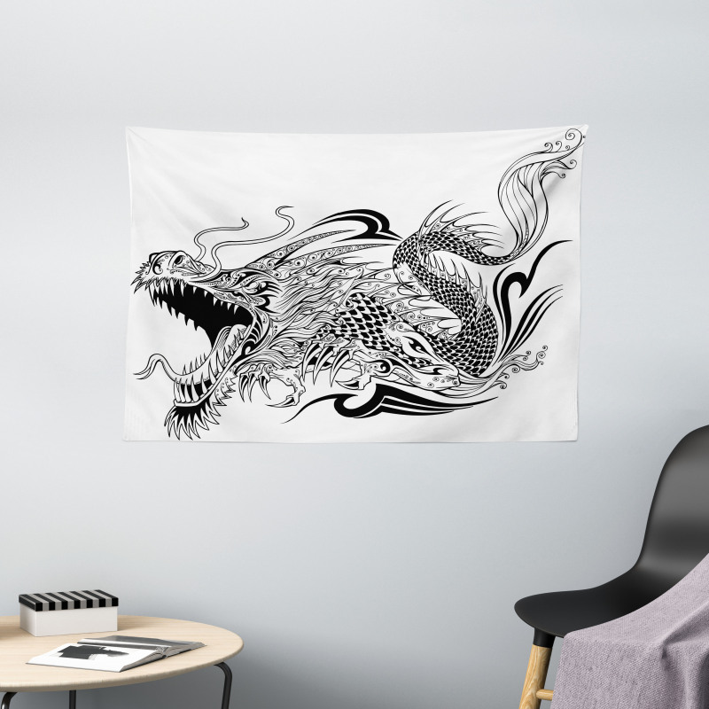 Creature Art Wide Tapestry