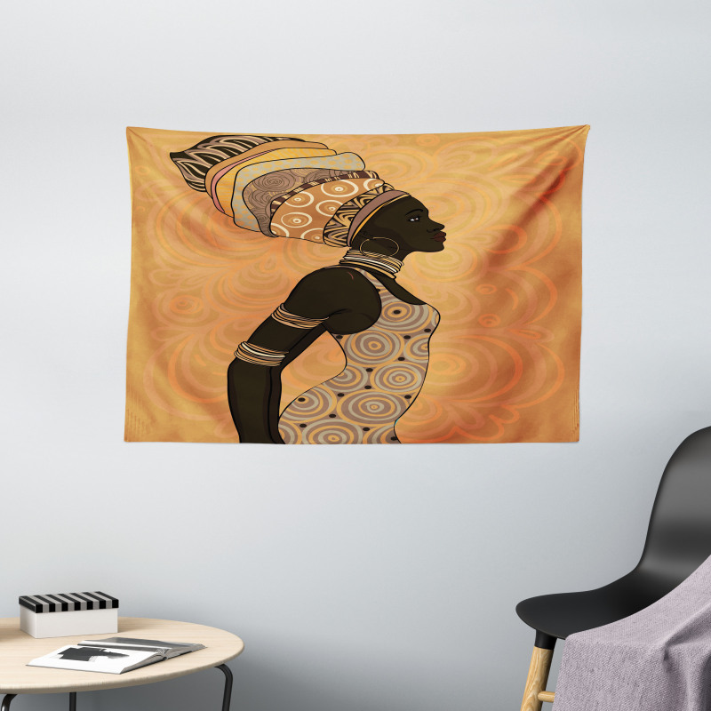 Local Woman Wide Tapestry