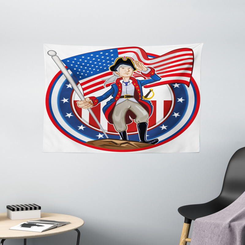 Patriot Emblem Wide Tapestry