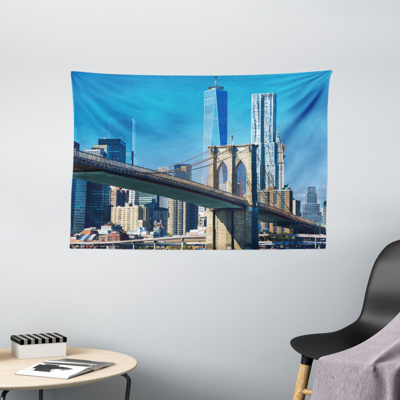 Manhattan Landmark Wide Tapestry