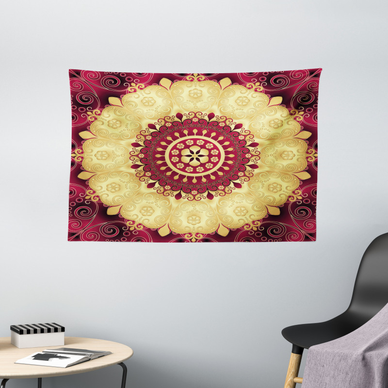 Old Baroque Art Wide Tapestry