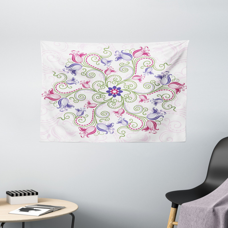 Classical Tulip Wide Tapestry
