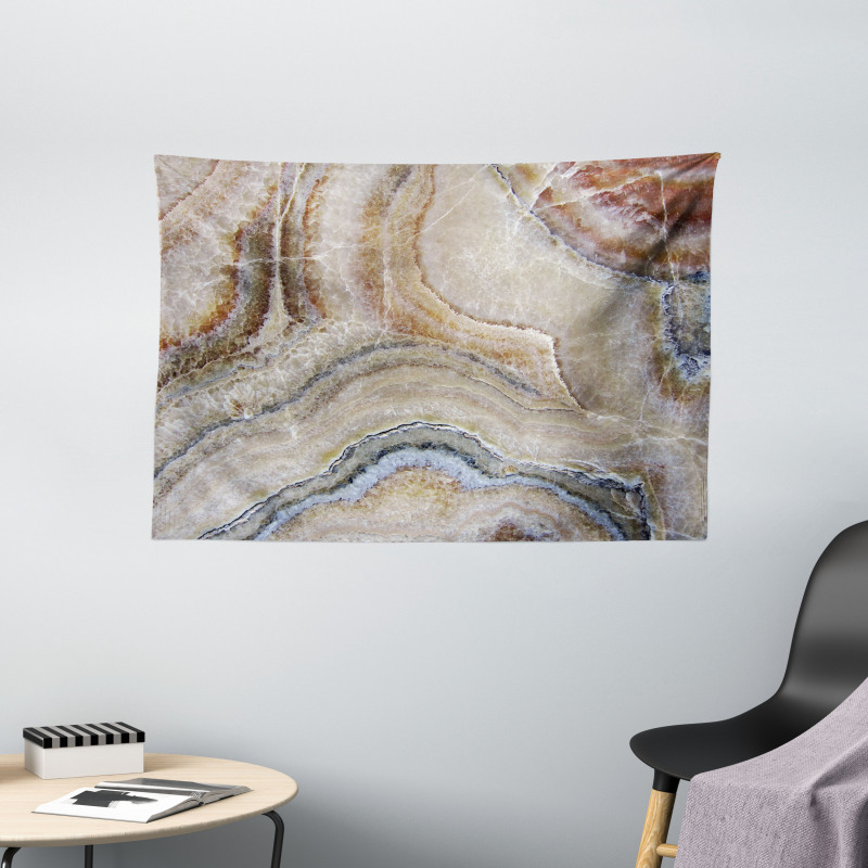 Surreal Onyx Surface Wide Tapestry