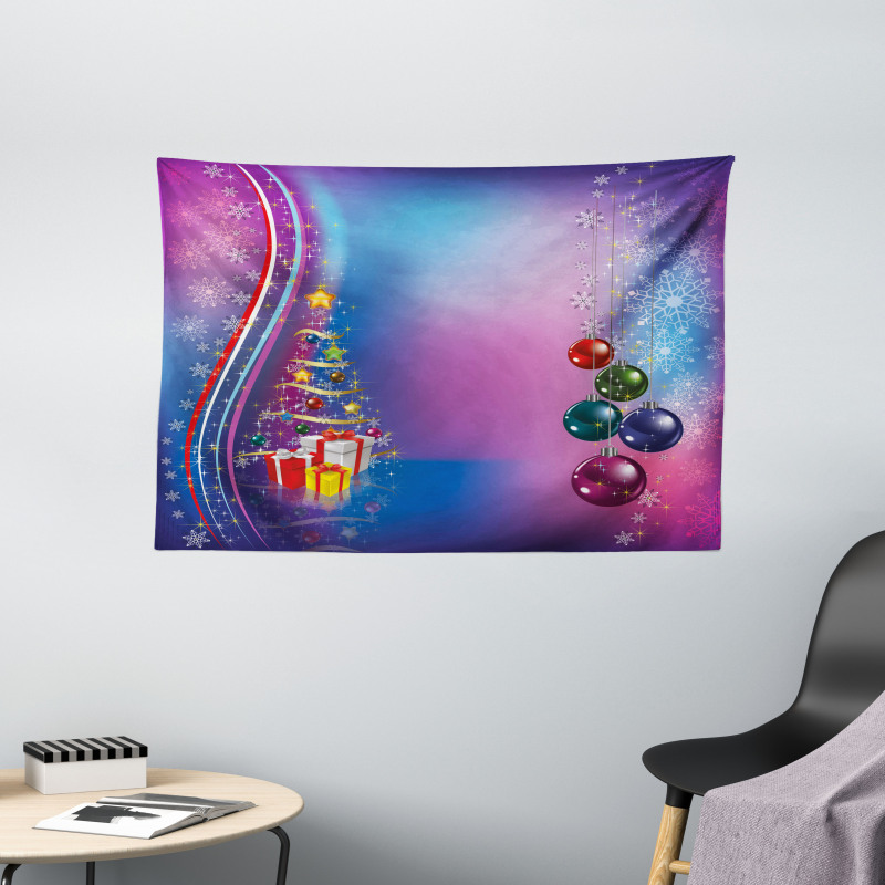 Party Celebration Box Wide Tapestry