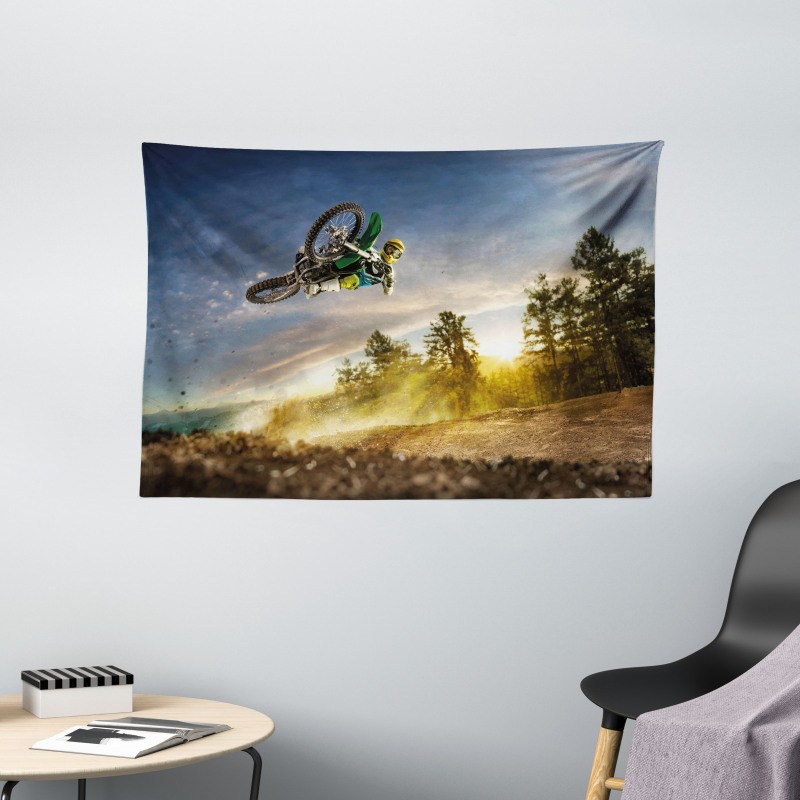 Extreme Sports Exotic Wide Tapestry