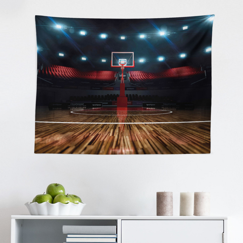 Spor Mikrofiber Geniş Duvar Halısı Basketbol Sahası
