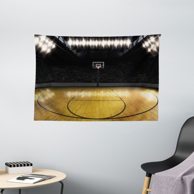 Empty League Arena Wide Tapestry