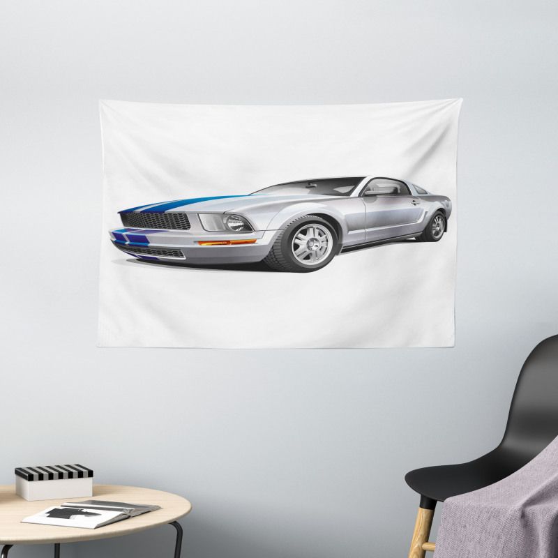 Cool Speed Car Wide Tapestry