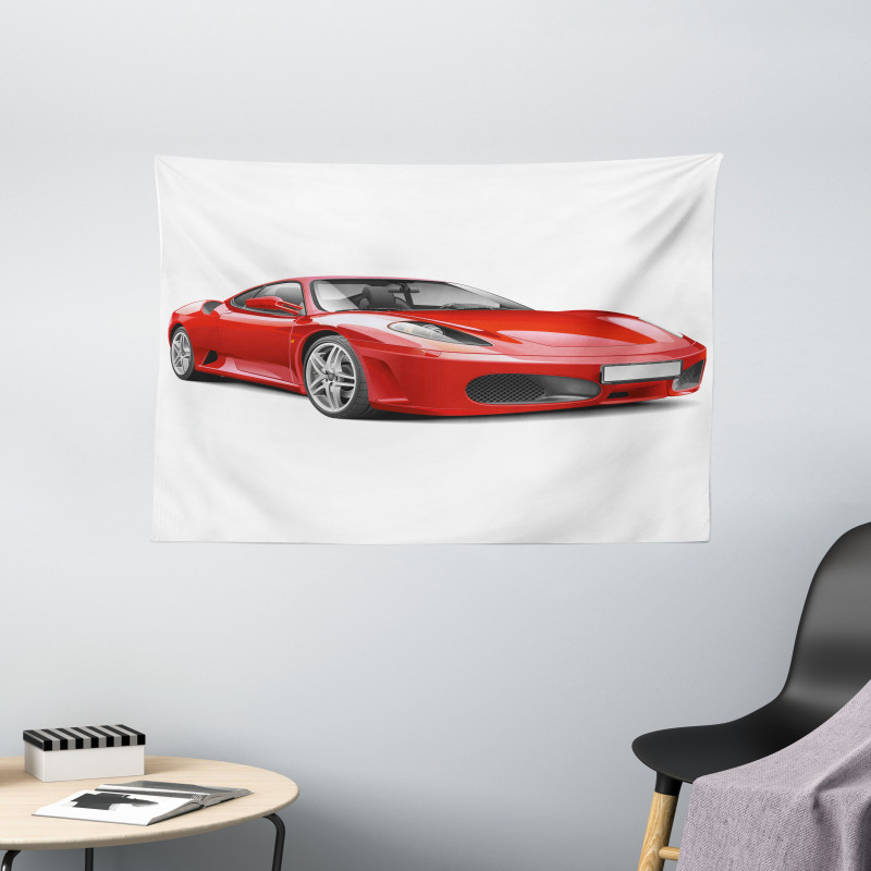 Italian Car Wide Tapestry